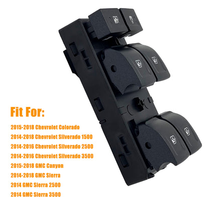 Driver Side Power Window Switch for 2015-2018 Chevrolet Silverado 1500
