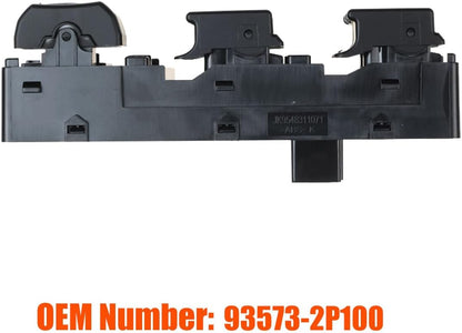 93573-2P100 Front Left Power Auto Window Switch Driver Compatible with 2011-2015 Kia Sorento, Driver Side Electric Master Window Switch Fit for Sorento 2011 2012 2013 2014 2015 Replace OE 935732P100