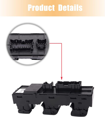 Power Window Control Switch fit for Subaru Outback Legacy 2015-2016, Replace OEM 83071AL05A, Front Left Driver Side Power Window Master Control Switch Button 15-16