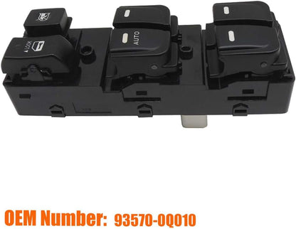 93570-0Q000-M5 Front Left Power Control Window Switch Driver Compatible with 2008-2015 Hyundai Elantra Replace OE 93570-0Q000 Fit for Driver Side Electric Master Window Switch for Elantra 2008-2015