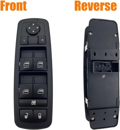 56046823AE Power Window Master Control Switch Fit for 2011-2020 Chrysler 300, for 2015-2017 Chrysler 200, for 2011-2019 Dodge Charger, for 2016-2022 Ram 1500 2500 3500 with Double Auto Button,3+8 Pins
