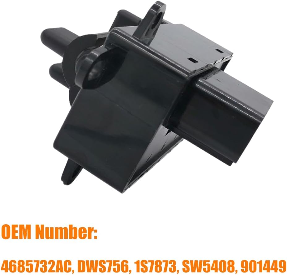 Power Window Master Control Switch Fit for Chrysler Town & Country, Dodge Caravan/Dodge Grand Caravan 2004-2007 Replace OE 4685732AC, 901449 for Front Left Driver Side Power Window Switch Button