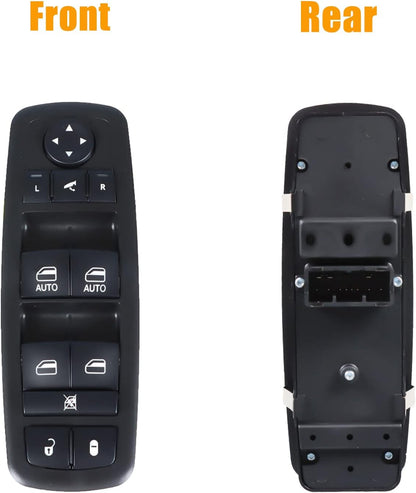 Door Master Power Window Control Switch Replacement for Dodge Journey Chrysler Replace OEM 56046826AE, 56046826AC 56046826AD, Front Left Driver Side Power Window Switch Button