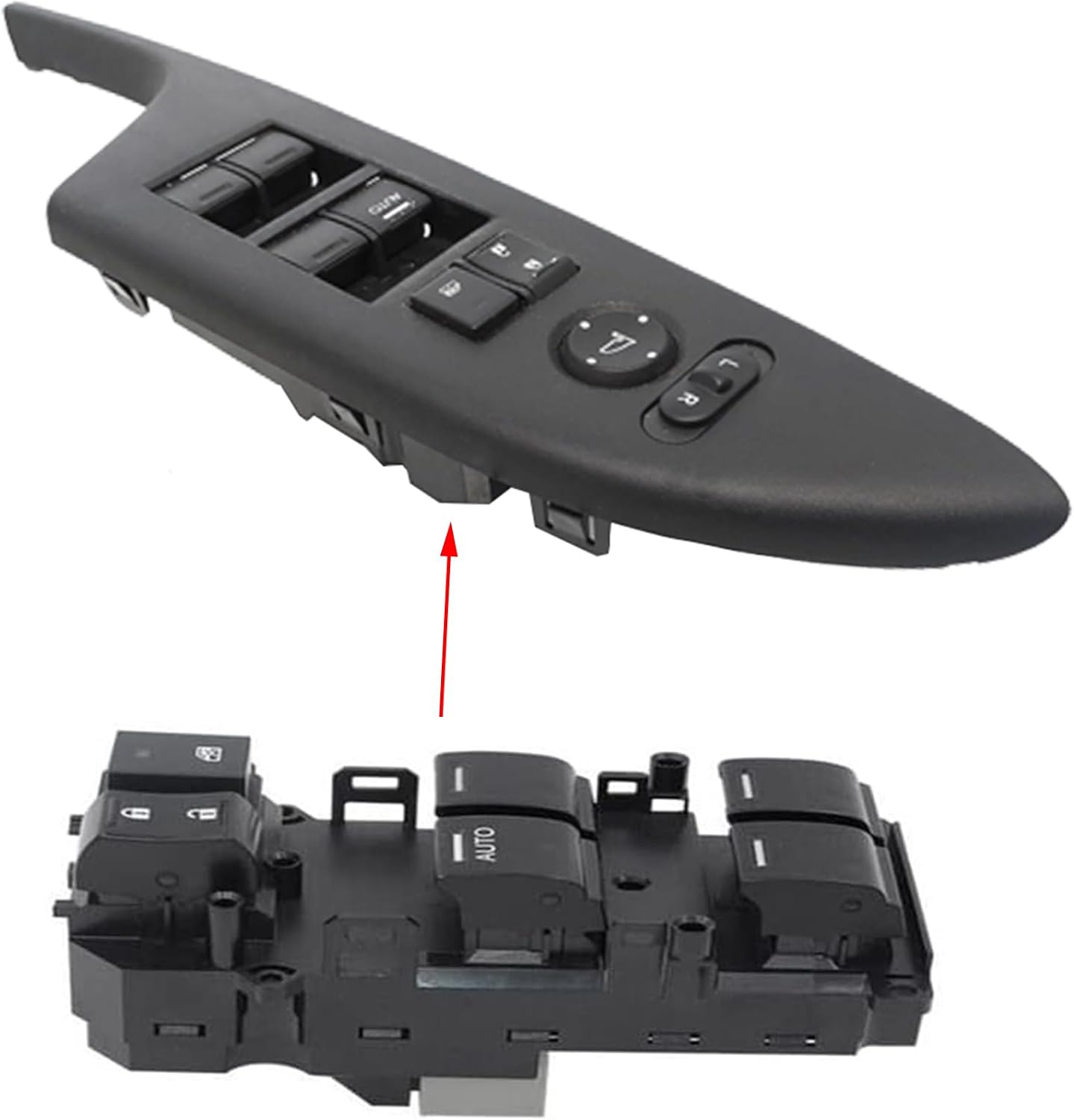 Front Left Driver Side Master Window Switch Compatible with Honda Accord Sedan 2008-2012 Replace OE 35750-TB0-H01 | Fit for 08-12 Honda Accord Power Window Master Single Auto Switch Buttons