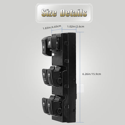 93570-2E000 Front Left Power Control Window Switch Driver Compatible with 2005-2010 Hyundai Tucson Replace OE 935702E200, 935702E000 Driver Side Electric Window Switch Replacement for Tucson 2005-2013