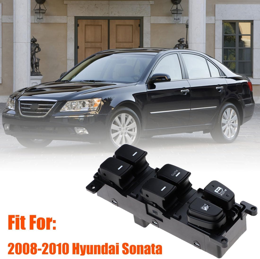 93570-3K600 Front Left Power Control Window Switch Driver Compatible with 2008-2010 Hyundai Sonata Replace# 935703K600 Driver Side Electric Master Window Switch Button Replacement for Sonata 2008-2010