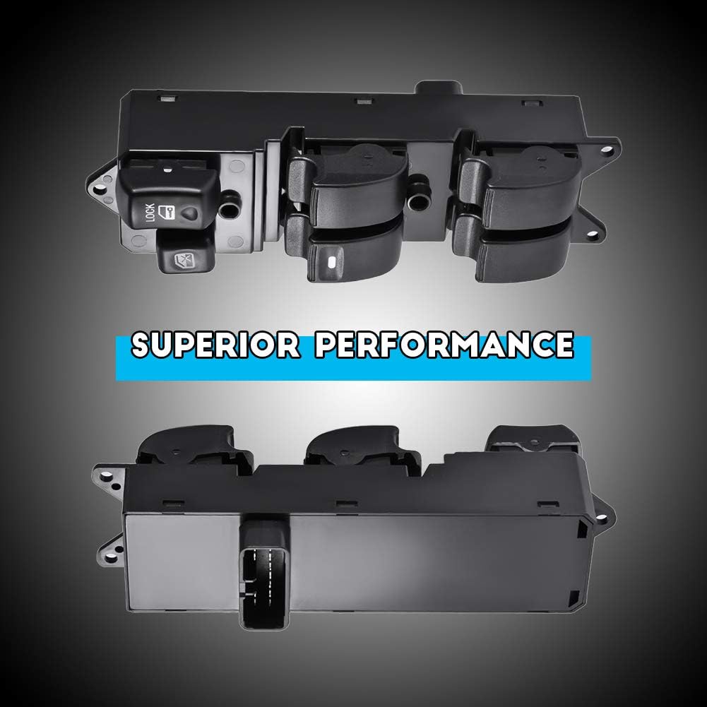 Front Drive Side Power Window Master Control Switch for 2007-2011 Endeavor,2007-2012 Galant,2004-2007 Lancer,2005-2006 MonteroReplaces OE# MR587943,WSMT010