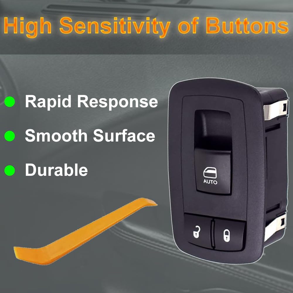 68183751AA Power Window Control Switch Front Right Passenger Side Compatible with Dodge Challenger 2015-2022 Replace # 68183751AB Replacement for Right Side Electric Window Switch for Challenger 15-22