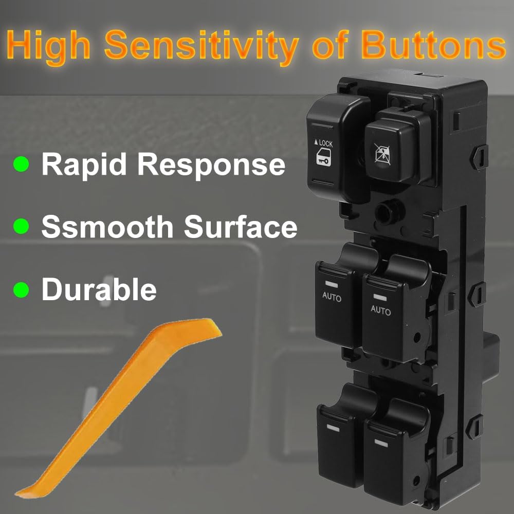 93570-2P200 Front Left Power Control Window Switch Driver Compatible with 2010-2012 Kia Sorento, Driver Side Electric Master Window Switch Replacement for Sorento 2010 2011 2012 Replace OE 935702P200