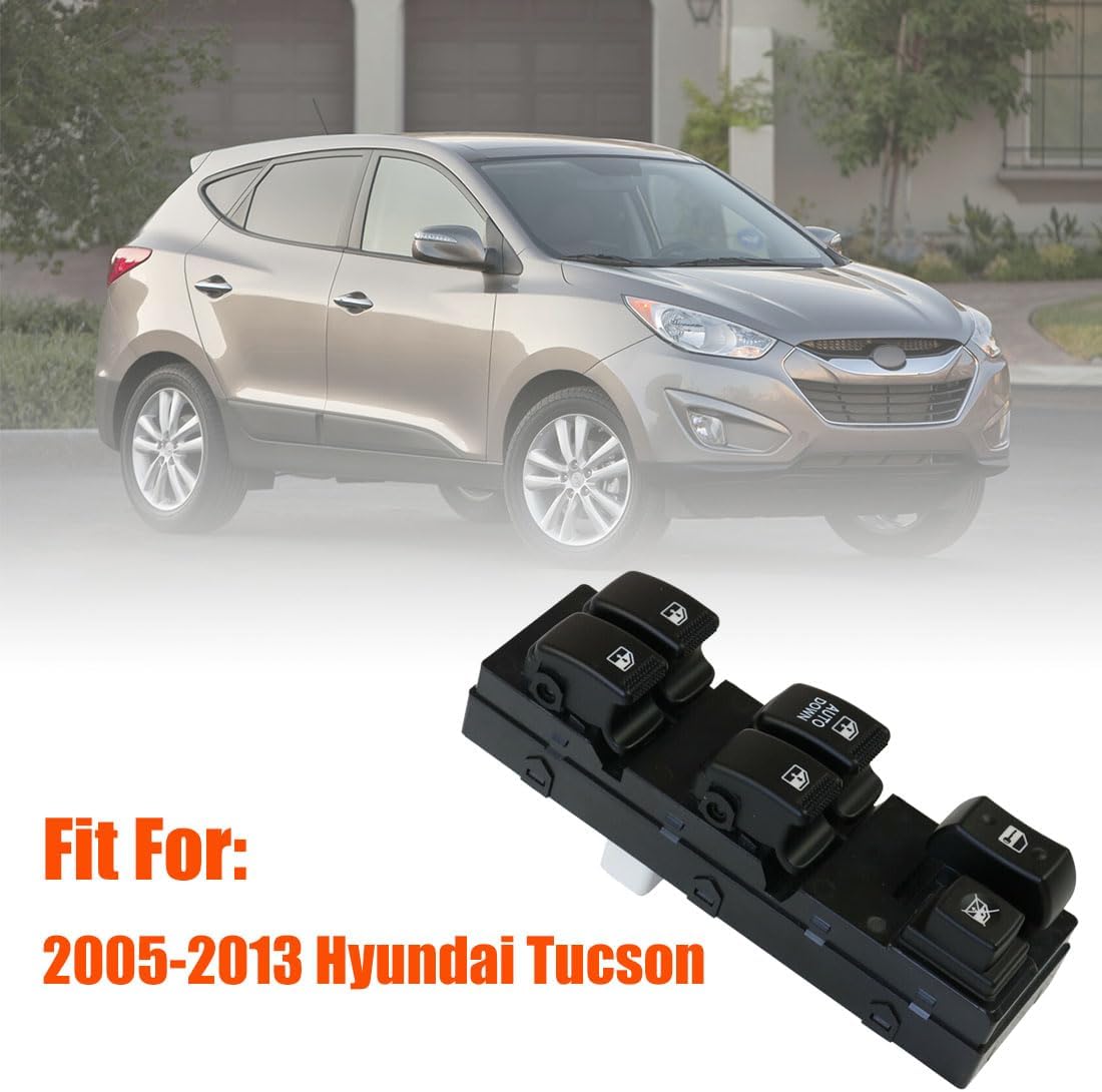 93570-2E000 Front Left Power Control Window Switch Driver Compatible with 2005-2010 Hyundai Tucson Replace OE 935702E200, 935702E000 Driver Side Electric Window Switch Replacement for Tucson 2005-2013