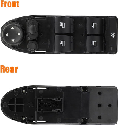 Power Window Switch Fit for BMW X5 Series E70 2007-2013, Compatible with BMW X6 E71 Series 2008-2014, Replace OEM 61319122117 Front Left Driver Side Power Window Master Control Switch Button