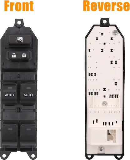 Power Window Control Switch fit for Toyota Tundra 2007-2013 Replace OEM 84820-0C030, Front Left Driver Side Power Window Master Control Switch Button with Double Auto Orange Light