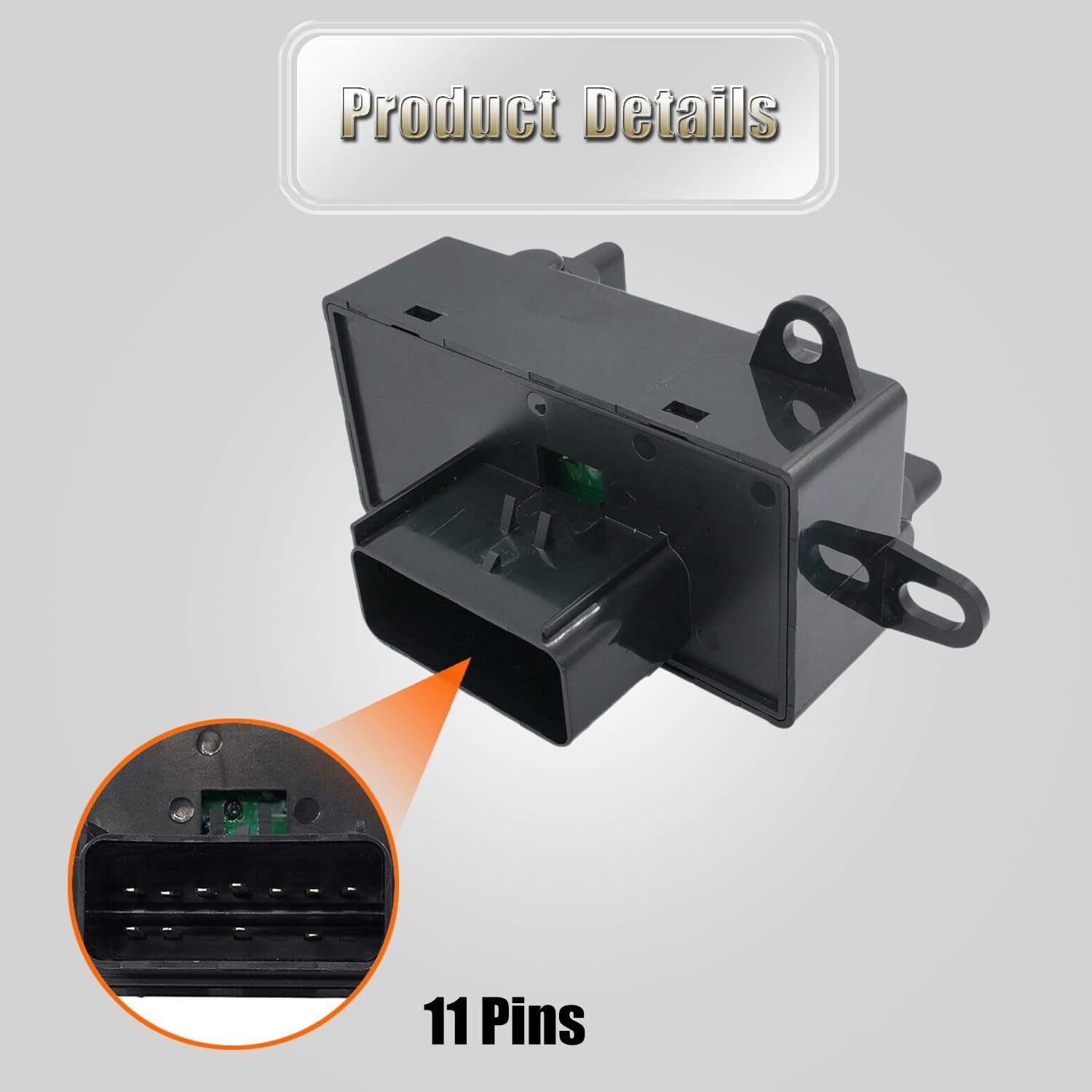 Power Window Master Control Switch Fit for Chrysler Town & Country, Dodge Caravan/Dodge Grand Caravan 2004-2007 Replace OE 4685732AC, 901449 for Front Left Driver Side Power Window Switch Button