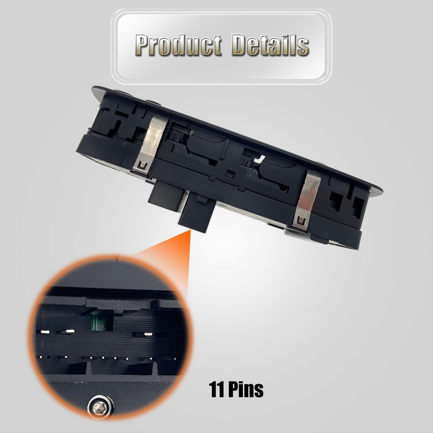 56046823AE Power Window Master Control Switch Fit for 2011-2020 Chrysler 300, for 2015-2017 Chrysler 200, for 2011-2019 Dodge Charger, for 2016-2022 Ram 1500 2500 3500 with Double Auto Button,3+8 Pins