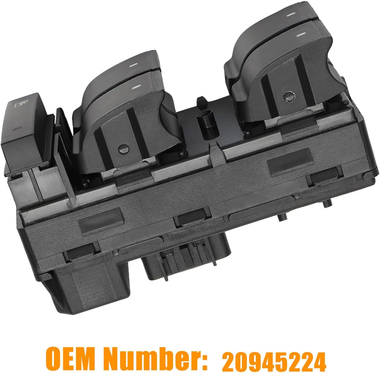 Power Window Control Switch fit for 2007-2016 GMC Acadia Replace OEM 20945224 901990, Front Left Driver Side Power Window Master Control Switch Button with Red Light