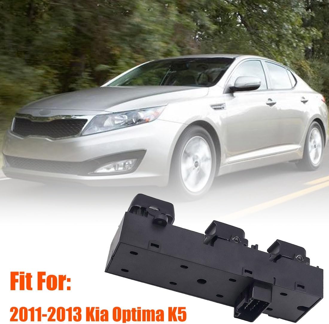 93570-2T000 Front Left Power Control Window Switch Driver Compatible with 2010-2013 Kia Optima Replace# 935702T000, Driver Side Electric Master Window Switch Replacement for Optima 2010 2011 2012 2013