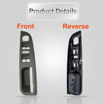 1K4868049B Front Left Side Door Window Switch Bezel Cover Replacement for VW Jetta 2005-2010 Replace OEM# 1K4868049C, Door Window Switch Bezel Cover Fit for VW MK5 2005-2010