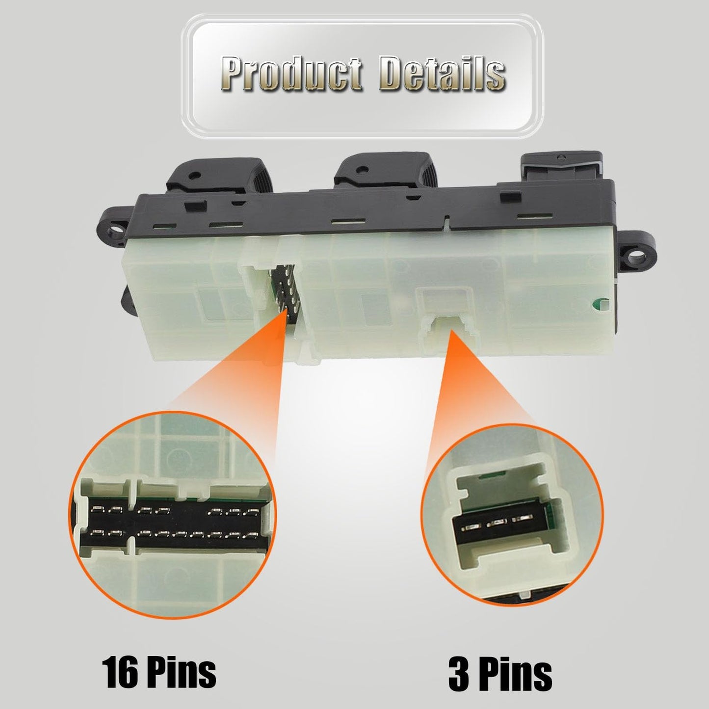 83071-AJ010 Driver Side Master Power Window Switch Replacement for S-ubaru Outback & S-ubaru Legacy 2010-2012 Replace OE DWS365 for Door Power Window Switch Button Fit for 10-12 S-ubaru Outback Legacy