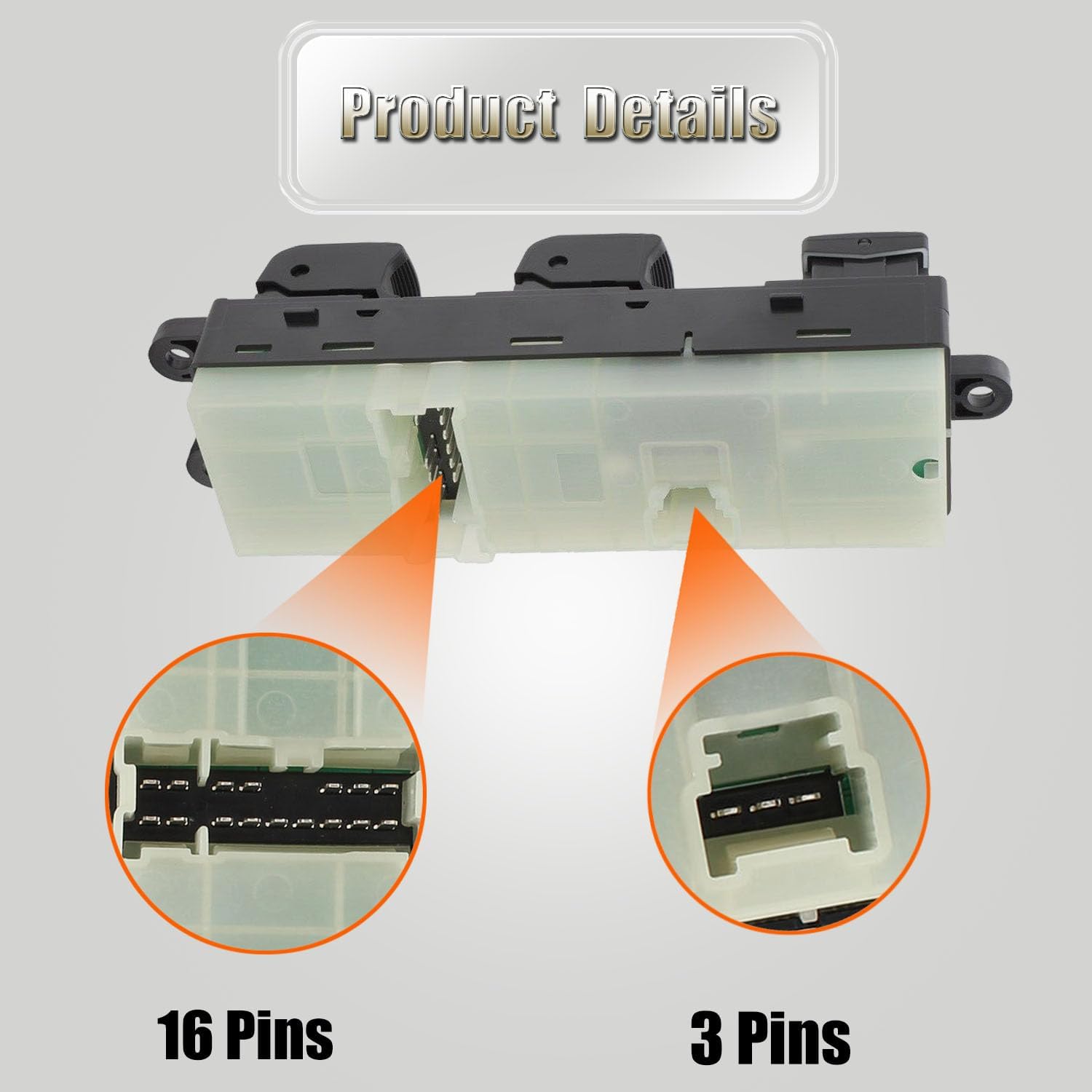 83071-AJ010 Driver Side Master Power Window Switch Replacement for S-ubaru Outback & S-ubaru Legacy 2010-2012 Replace OE DWS365 for Door Power Window Switch Button Fit for 10-12 S-ubaru Outback Legacy