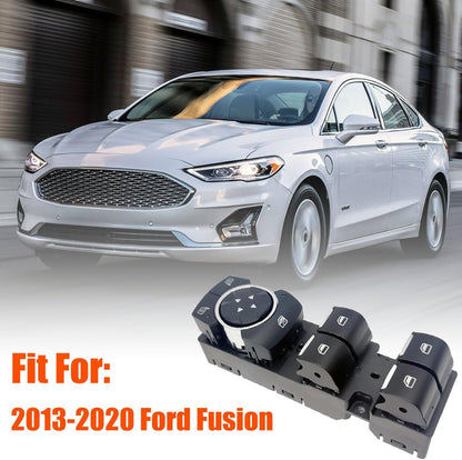 Front Left Power Control Window Switch Compatible with Ford Fusion 2013 2014 2015 2016 2017 Replace OE SW-7339-1X DG9Z14529AA, Driver Side Electric Window Switch Fit for Fusion 2013-2017