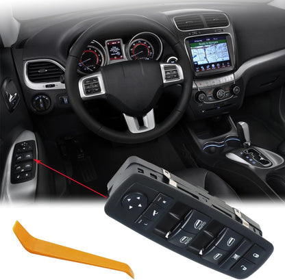 Door Master Power Window Control Switch Replacement for Dodge Journey Chrysler Replace OEM 56046826AE, 56046826AC 56046826AD, Front Left Driver Side Power Window Switch Button
