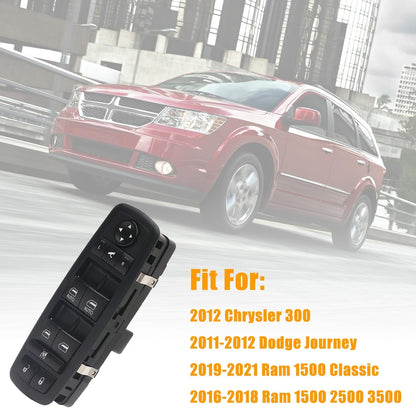 Door Master Power Window Control Switch Replacement for Dodge Journey Chrysler Replace OEM 56046826AE, 56046826AC 56046826AD, Front Left Driver Side Power Window Switch Button