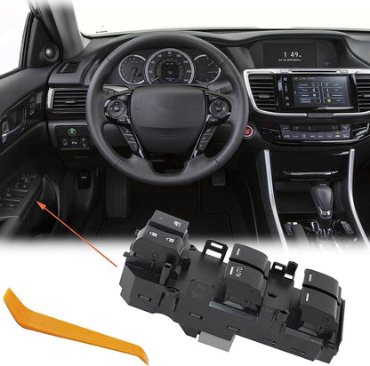 Front Left Driver Side Master Window Switch Compatible with Honda Accord Sedan 2008-2012 Replace OE 35750-TB0-H01 | Fit for 08-12 Honda Accord Power Window Master Single Auto Switch Buttons