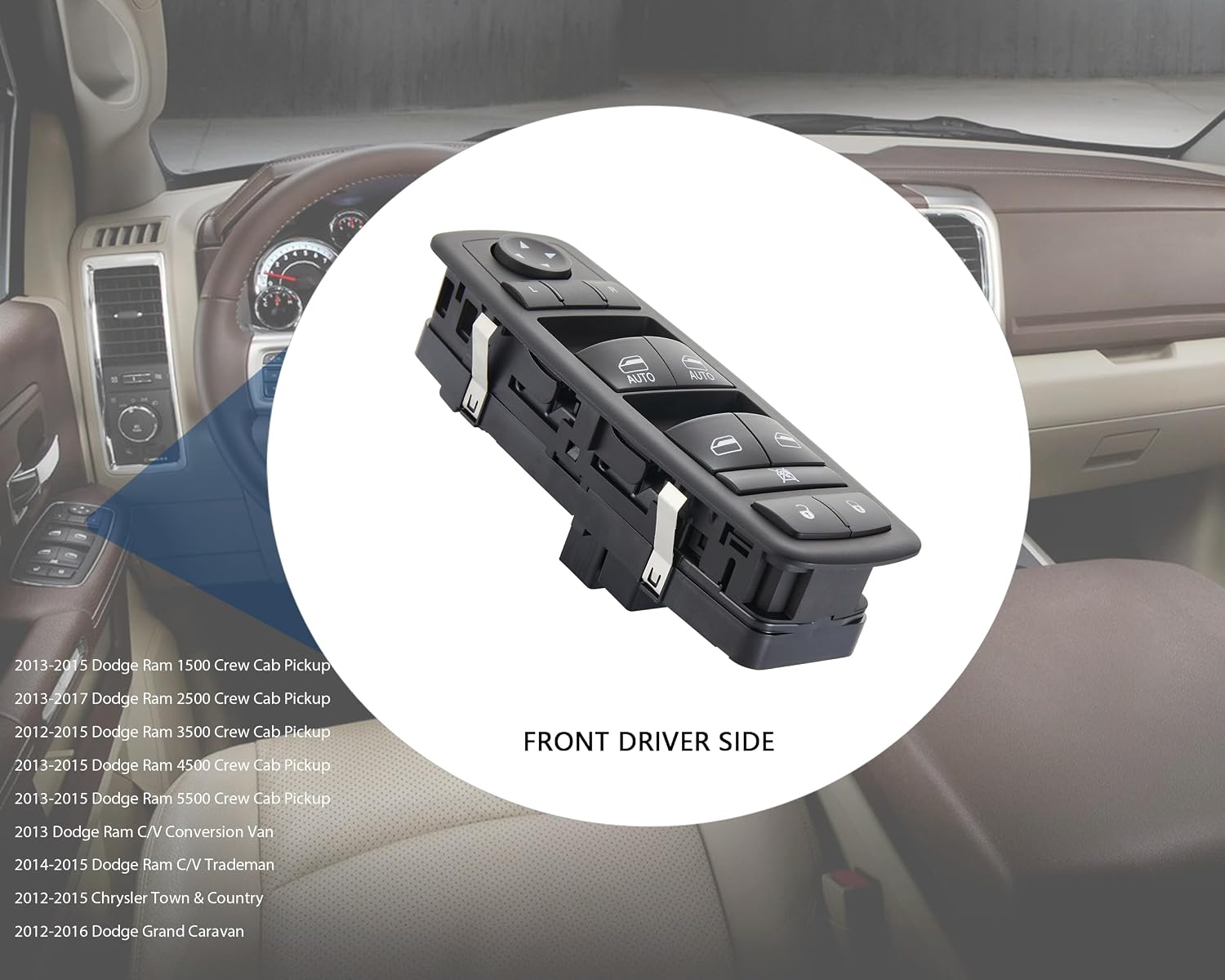 68110866AB power window switch fitment detail
