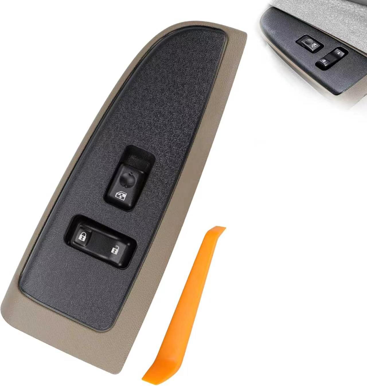 Front Passenger Window Switch with Bezel for 2003-2007 Chevy GMC Cadillac Hummer, OE 19115820