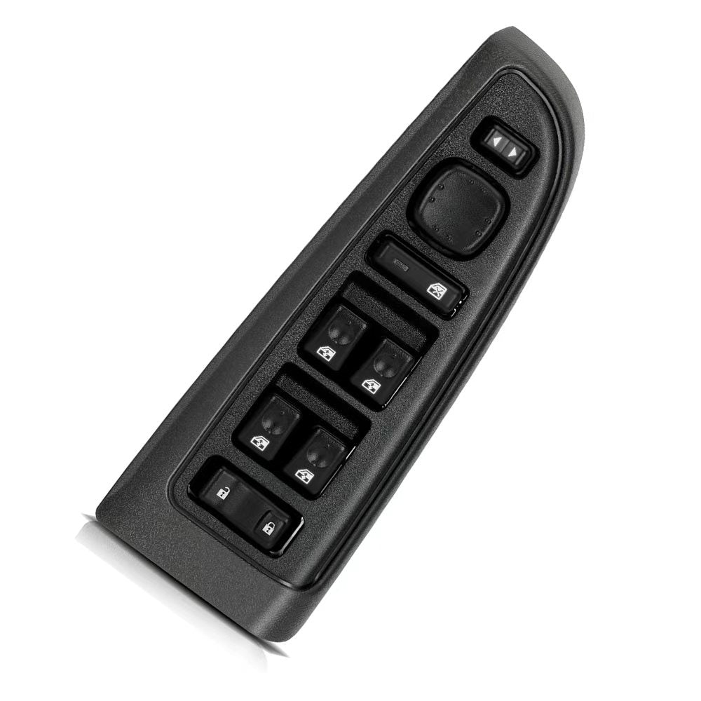 Front Driver Side Master Power Window Switch with Bezel for 2003-2008 Chevy GMC Cadillac Hummer, OE 15883323 15883320